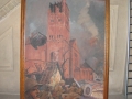 La basilique bombardée Toile