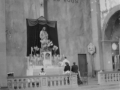 La basilique en ruines Mariage en 1948